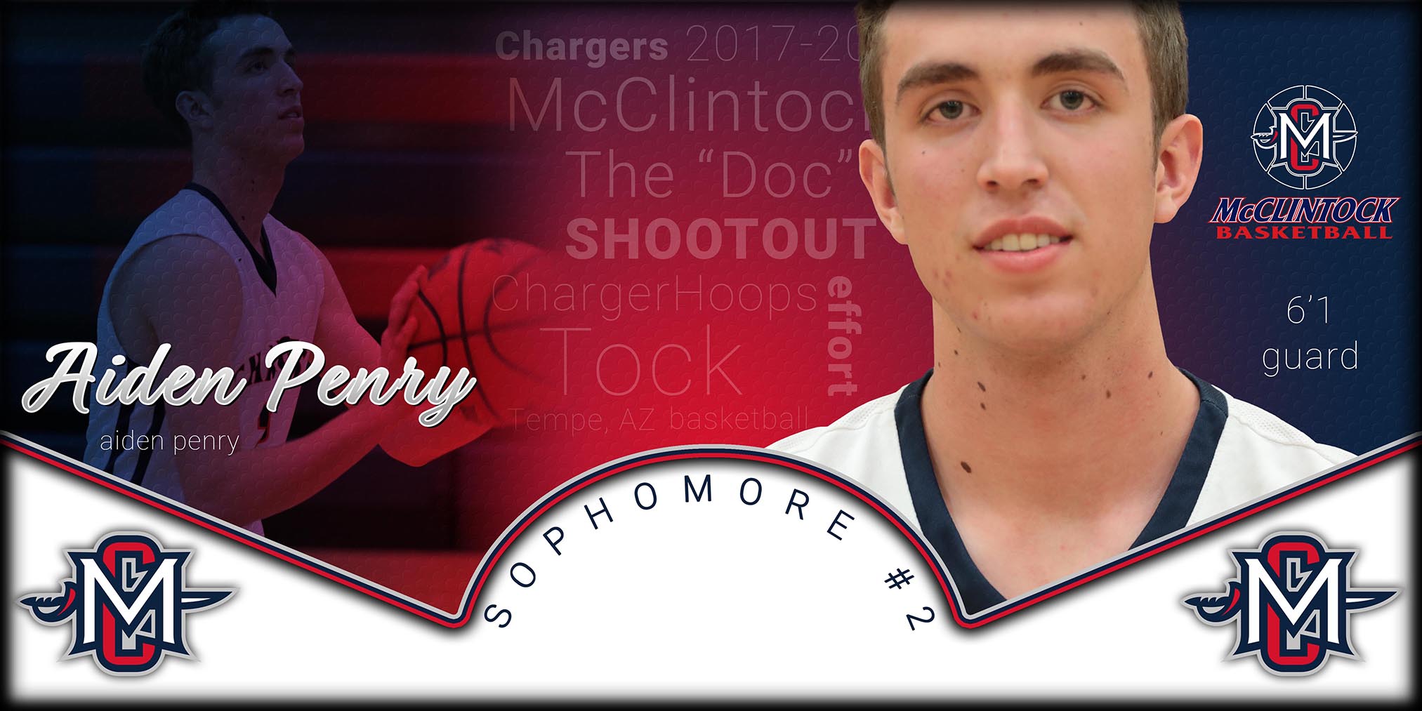McClintock Chargers Basketball- Aiden Penry