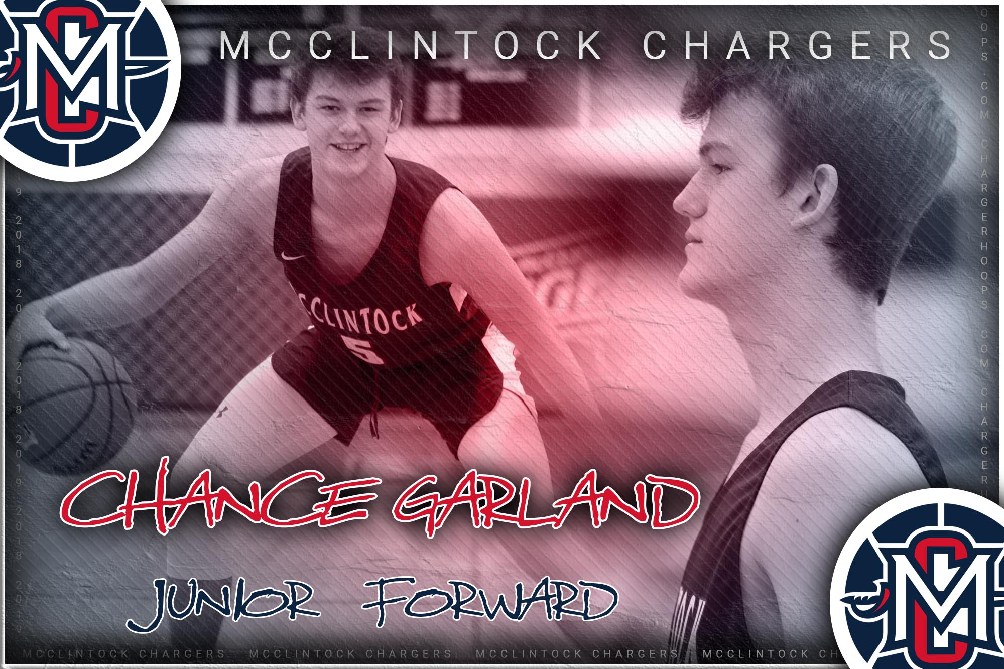 McClintock Chargers Basketball- Chance Garland