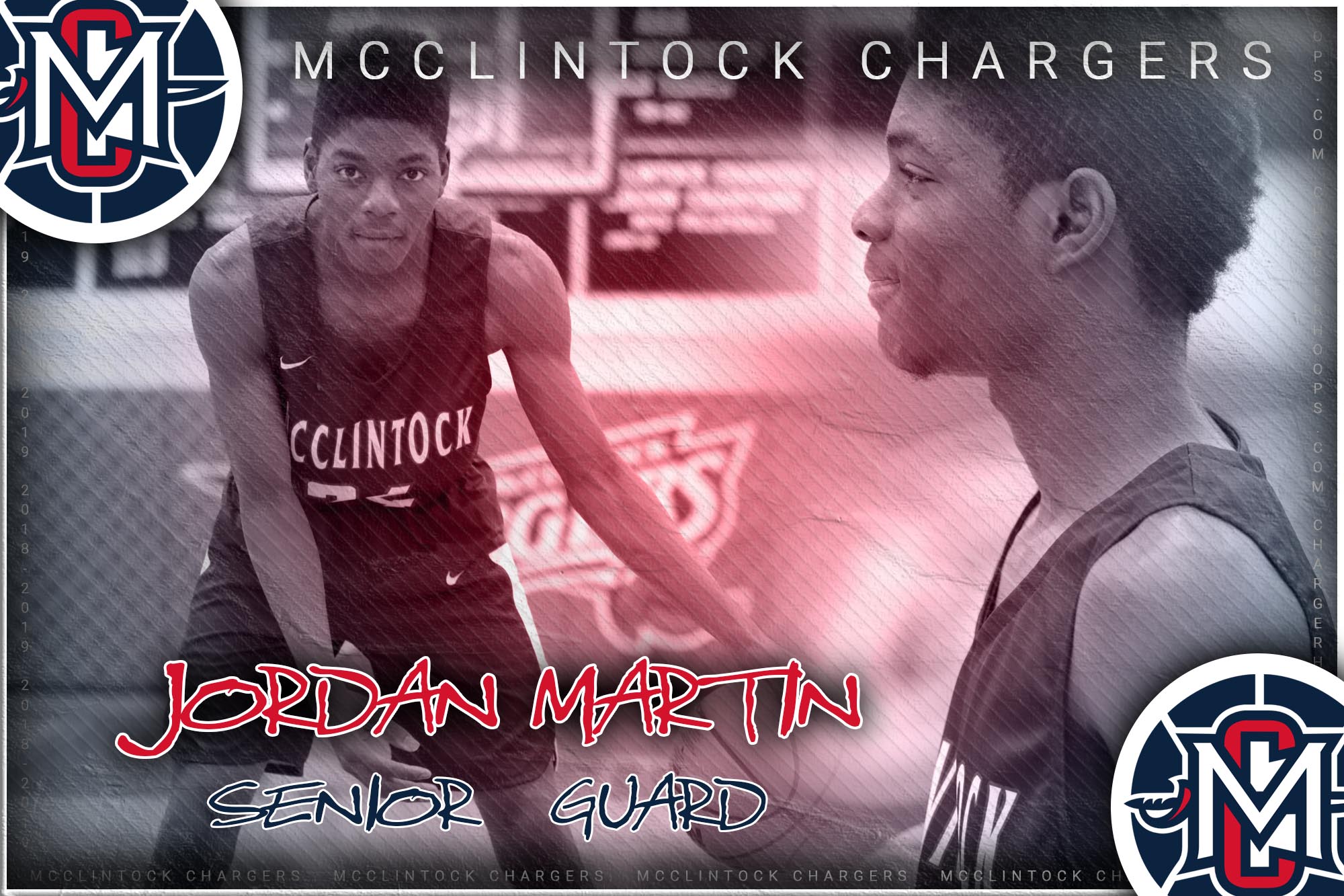 McClintock Chargers Basketball- Jordan Martin