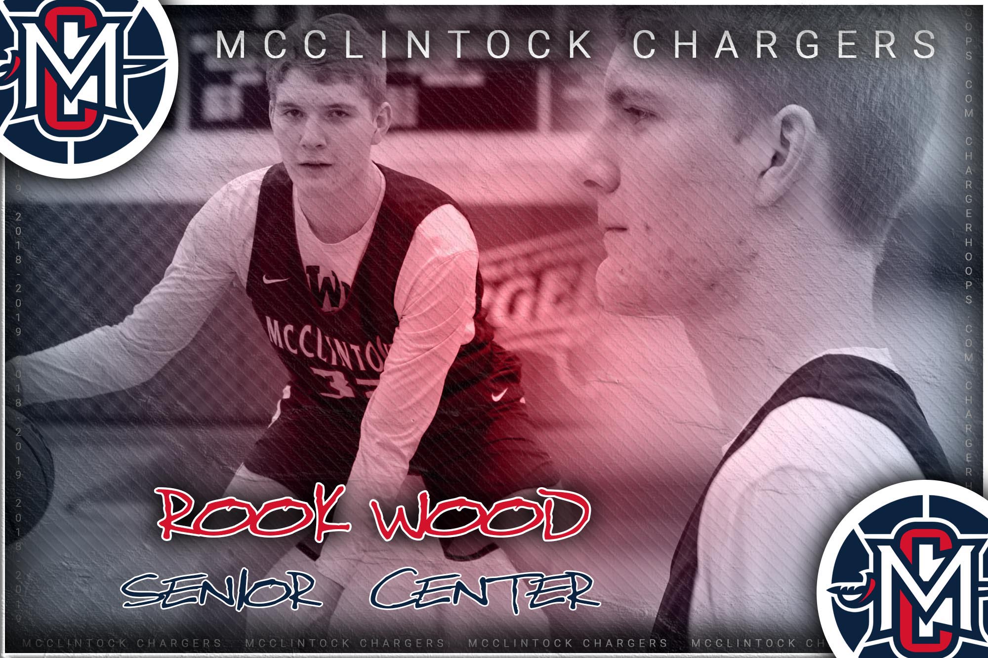 McClintock Chargers Basketball- Rook Wood