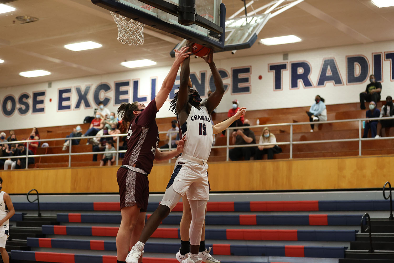 Mcclintock Junior Desean Strong going up strong for the rebound!
